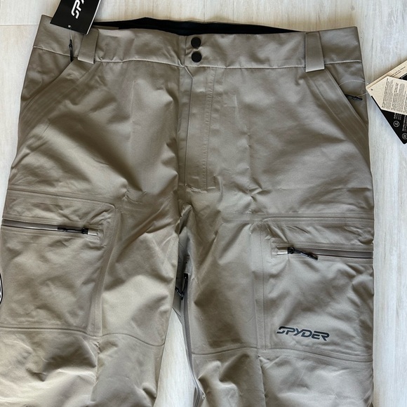 NWT Spyder Men’s Turret GTX Shell Pant - in Desert Taupe/Tan - Picture 9 of 11